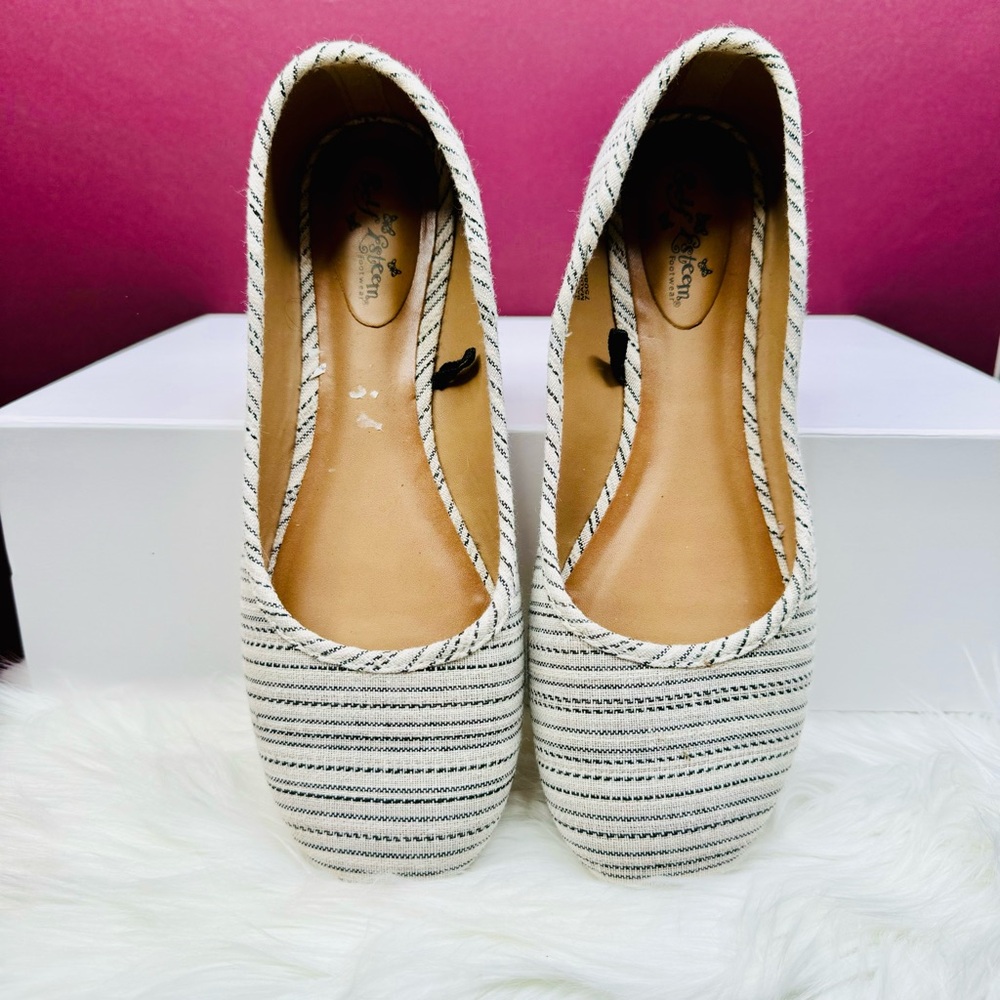 { Self Esteem } : Striped Women's Ballet Flats